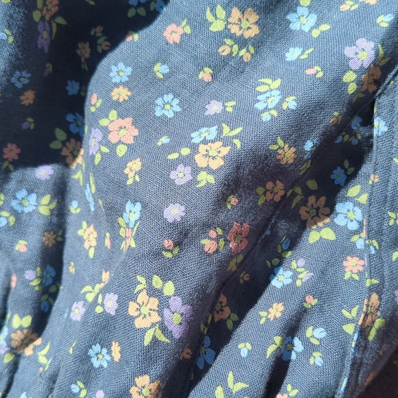 Loose Linen Pants, Dusky Florals, Women's Size M/L - Picture 9 of 15